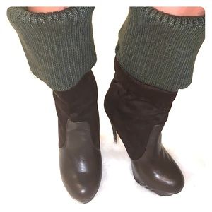Zigi Soho High Heel Boots - Olive/Brown